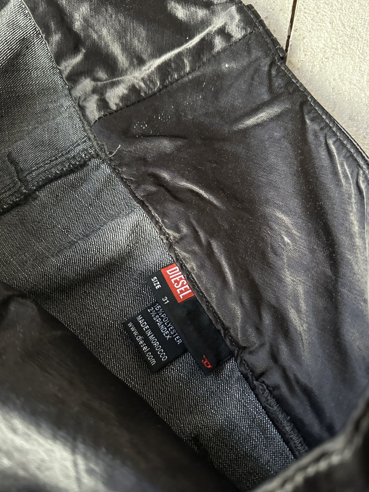 Diesel 🚨 DIESEL AVANT GARDE GOTHIC WOMEN JEANS LOGO IFSIXWASNINE Size 31" - 9 Thumbnail