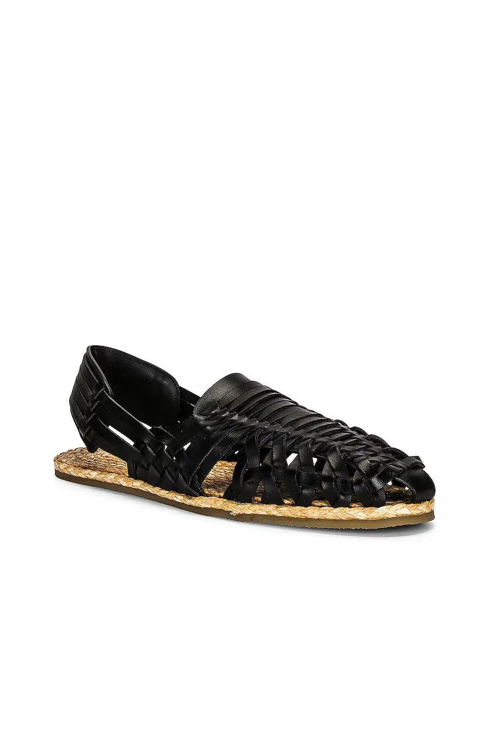 Saint Laurent Paris o1s1wg111224 Flat Sandals in Black & Beige Size US 8 / IT 38 - 2 Thumbnail