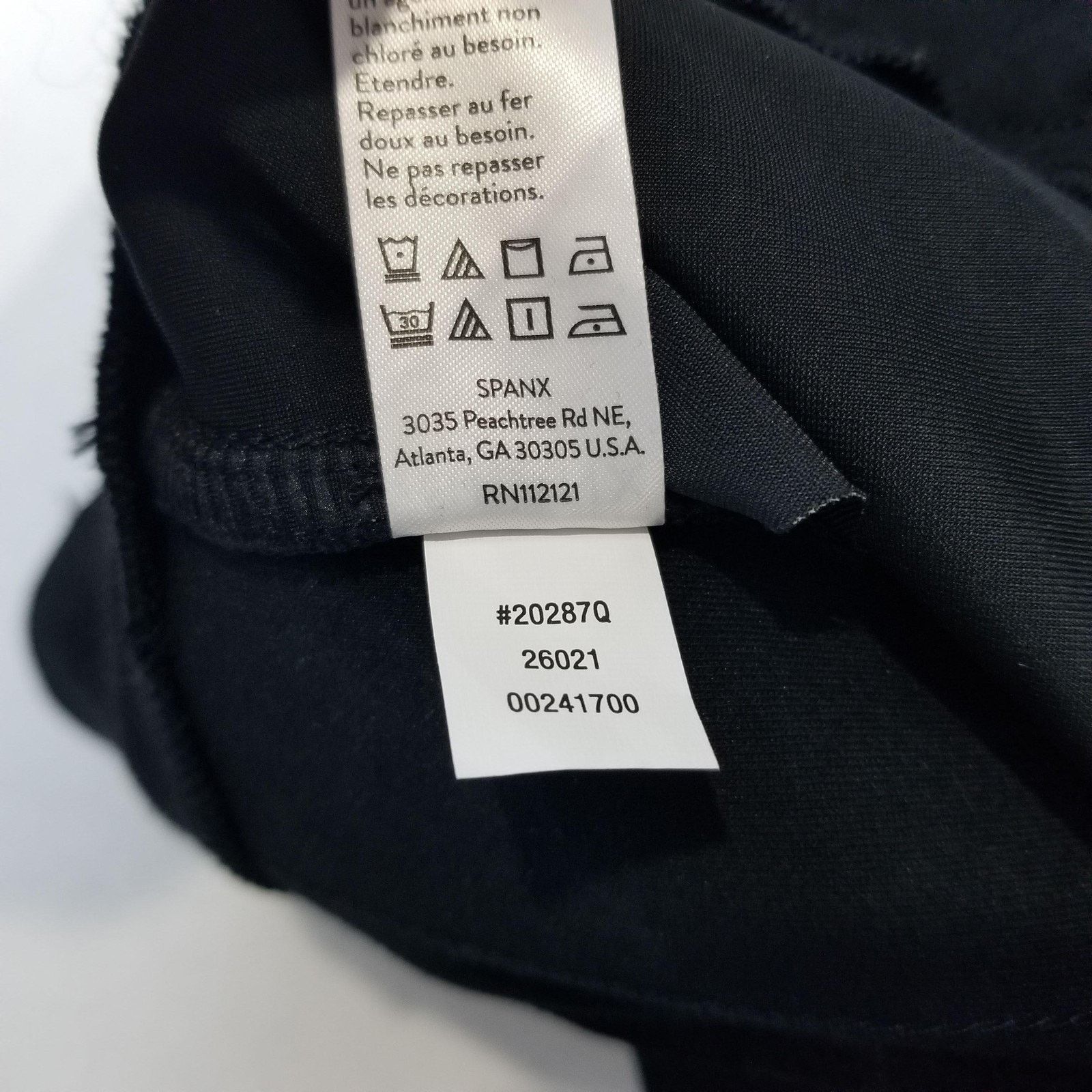 Spanx Spanx Pants Womens Small Petite Black Ponte Straight Satin Size 26" / US 2 / IT 38 - 10 Thumbnail