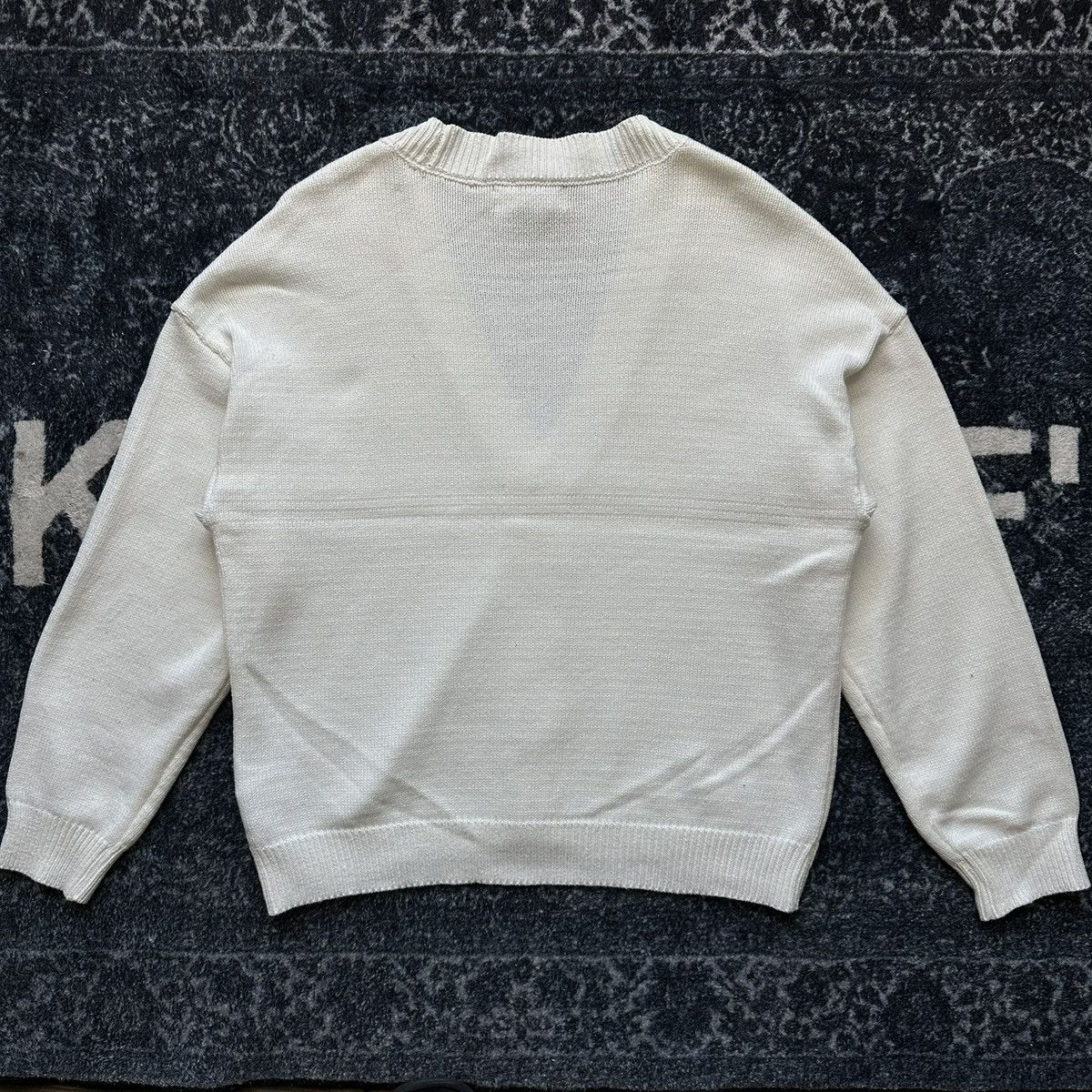 Other Knitted White Boxy Cardigan Size US M / EU 48-50 / 2 - 3 Thumbnail