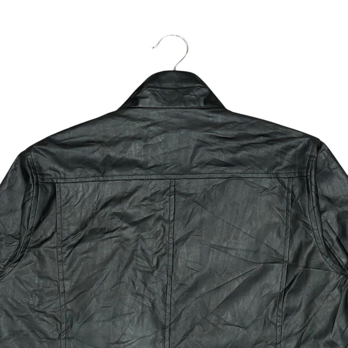 Leather Vintage Red Skins Black Cafe Racer Faux Leather Jacket Size US L / EU 52-54 / 3 - 15 Thumbnail