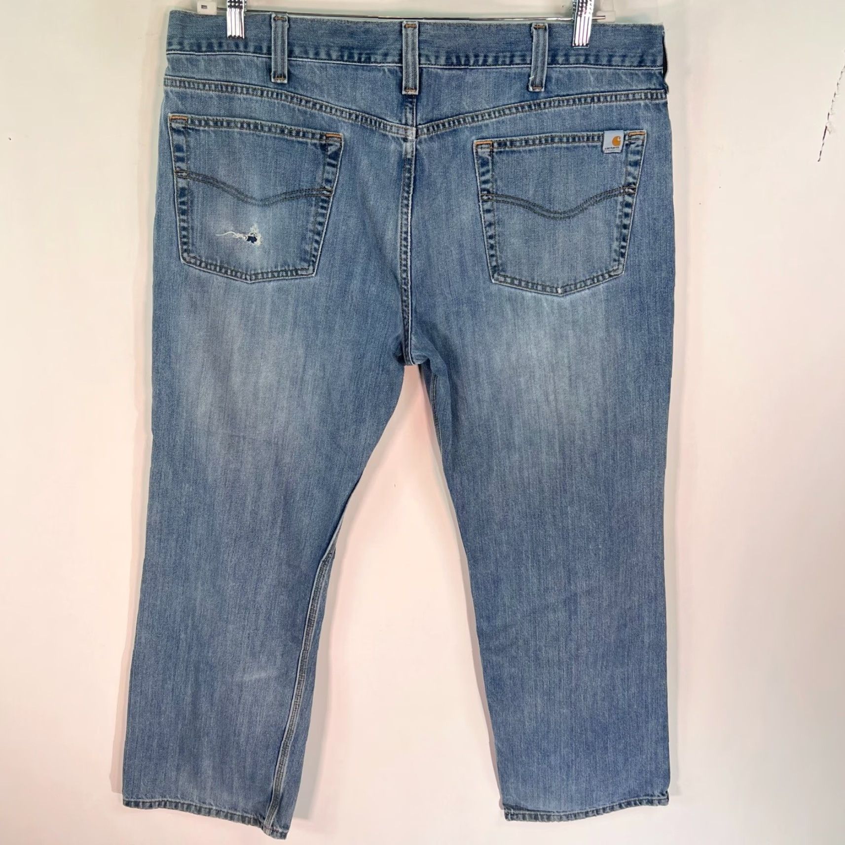 Carhartt Carhartt Pants Mens 40 Blue Relaxed Fit Dungaree Work Wear Outdoor 40x30 Size US 40 / EU 56 - 5 Thumbnail