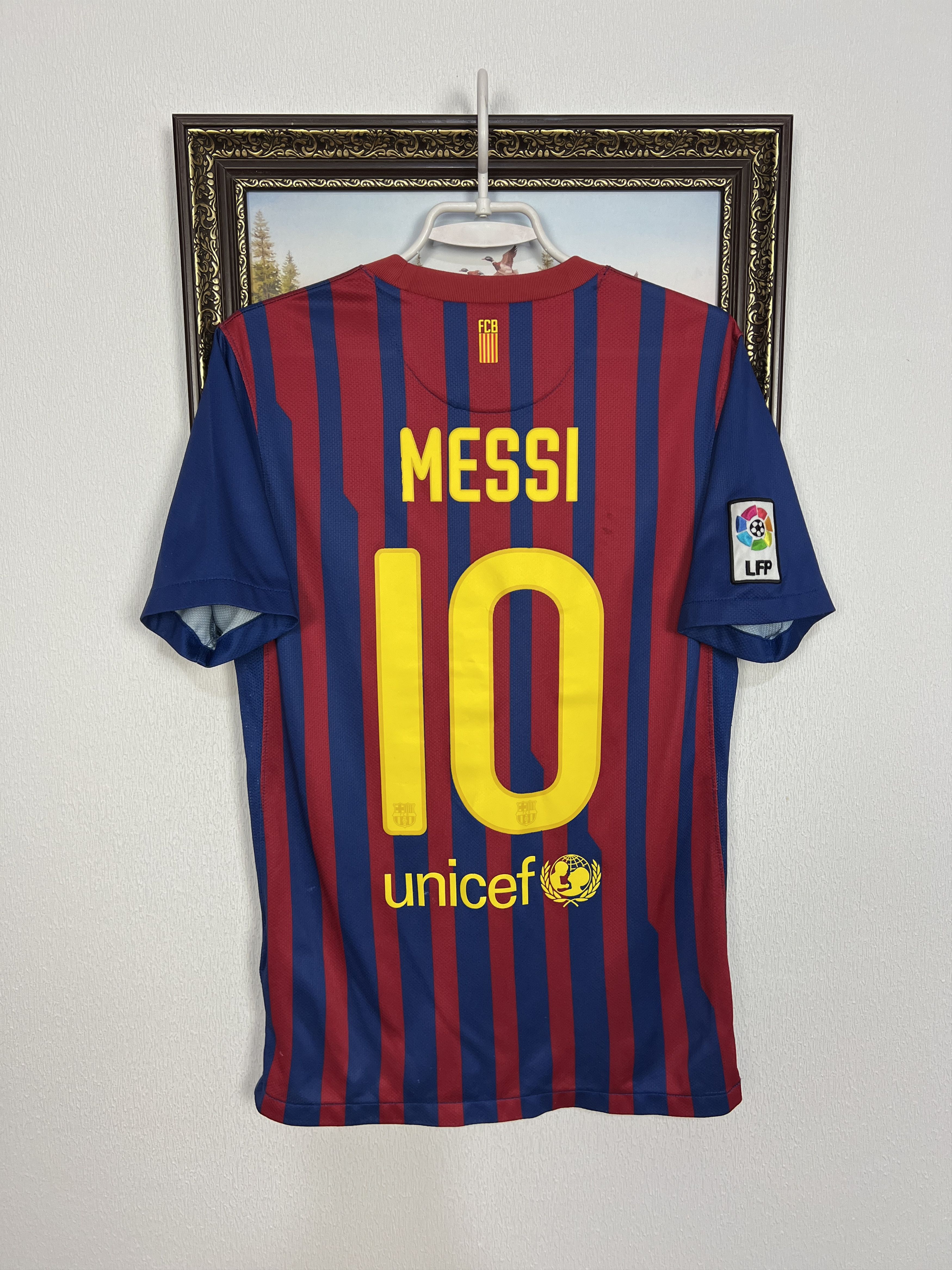 Nike Barcelona football shirt Soccer Messi Jersey Trikot Camiseta Size US S / EU 44-46 / 1 - 1 Thumbnail