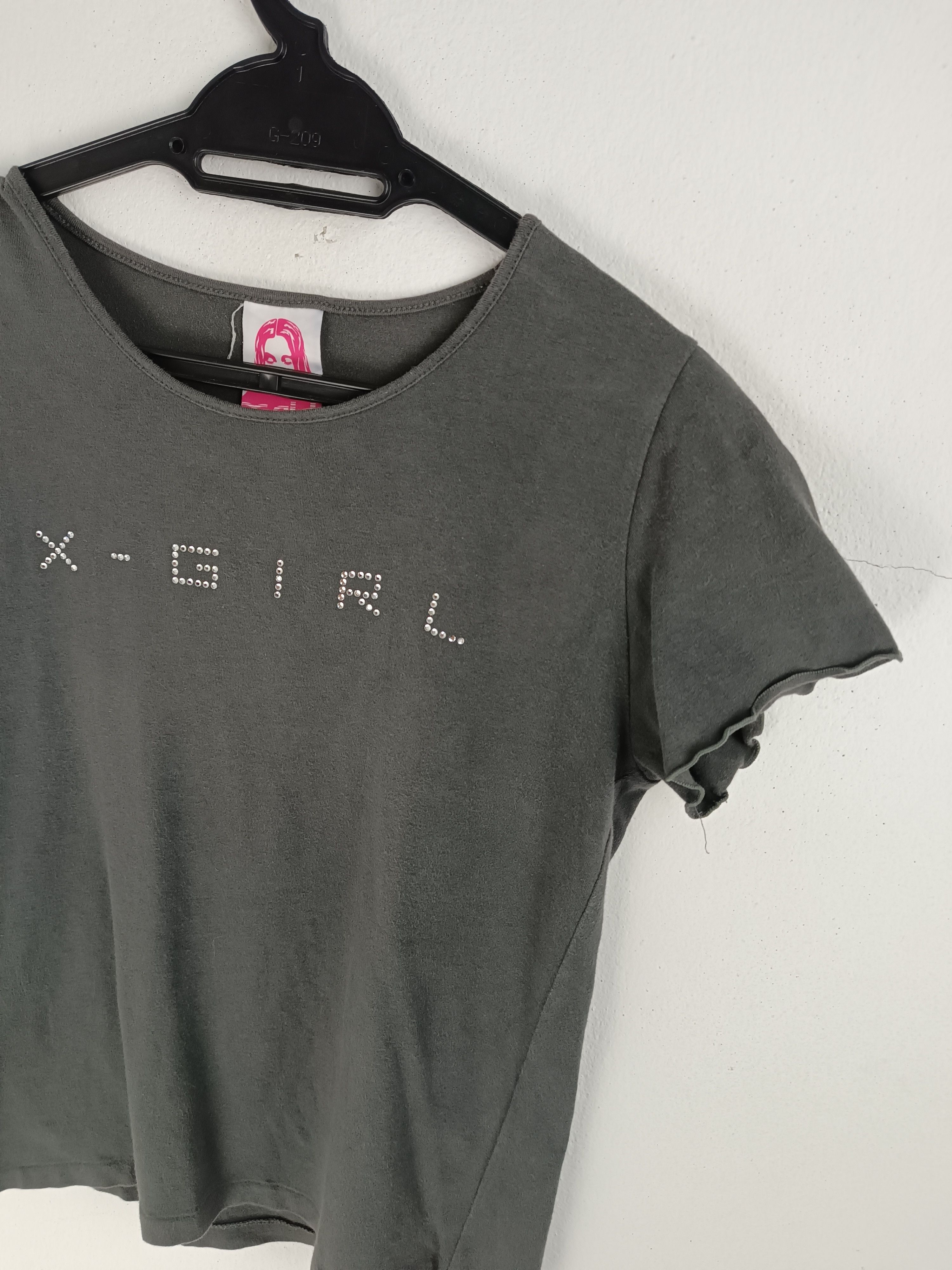 Vintage VINTAGE Y2K X-GIRL RHINESTONE BLINK CROP TOP VERY RARE Size XS / US 0-2 / IT 36-38 - 9 Thumbnail