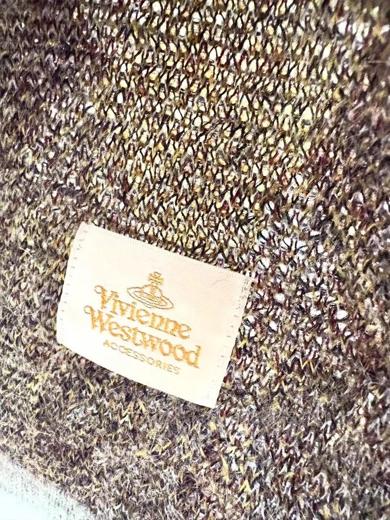 Vivienne Westwood Vivienne Westwood Yellow Brown Linger Cashmere Saturn Scar Size ONE SIZE - 4 Thumbnail