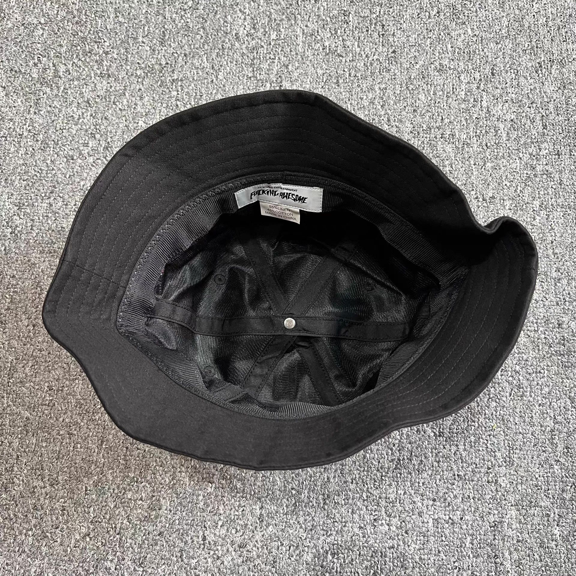 Fucking Awesome Fucking Awesome Cross-Stitch Bucket Hat Q7 Size ONE SIZE - 4 Thumbnail