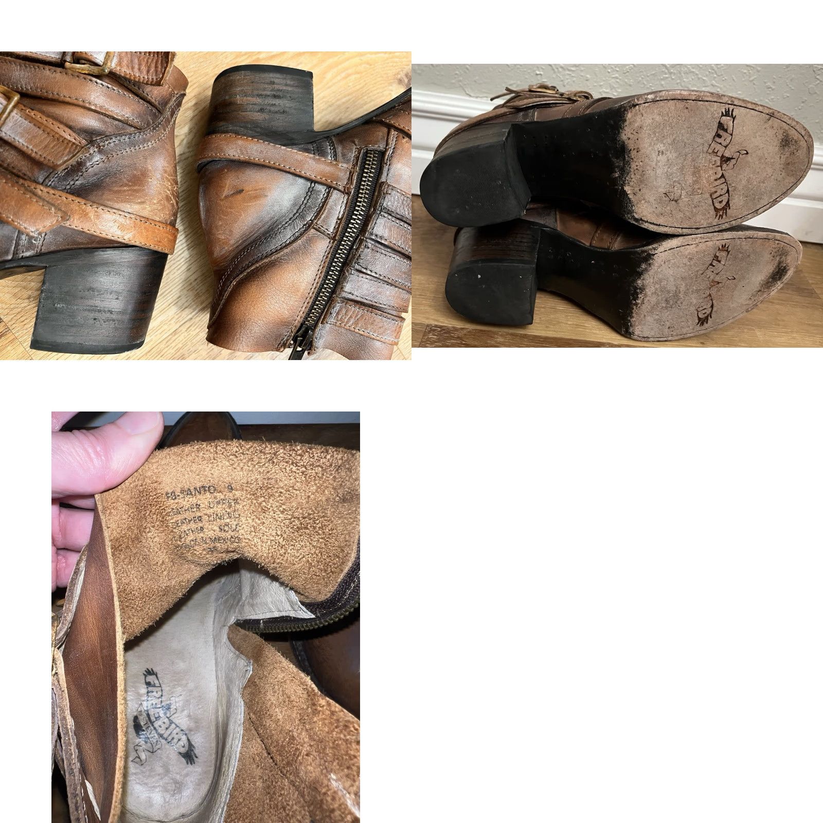 FREEBIRD **Bohemian Freebird Santo Women's Brown Leather Ankle Boot Size 9** User: **Brown Freebird Santo Women's Bohemian Leather Ankle Boot Size 9** Size US 9 / IT 39 - 8 Thumbnail