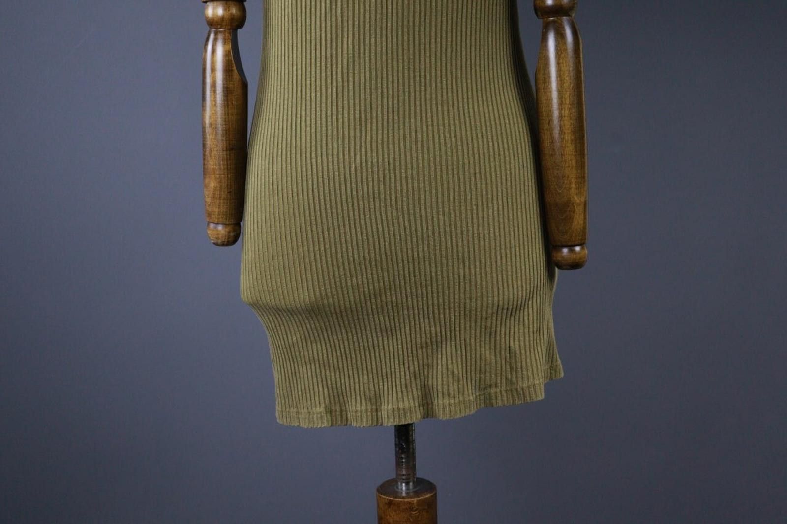 Designer Gudrun Sjödén Green Lyocell Round Neck Shift Dress Size M Size M / US 6-8 / IT 42-44 - 7 Thumbnail