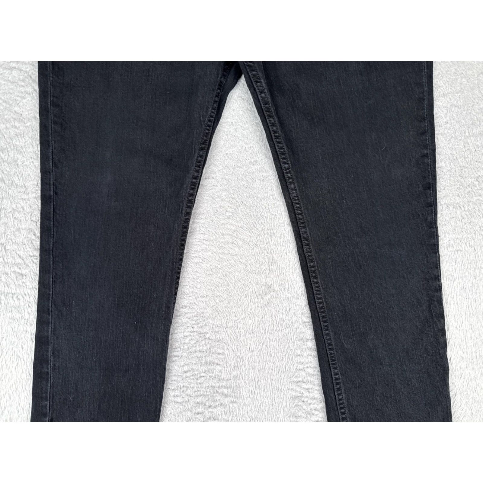 Levi's Levi's 511 Jeans Mens 36x30 Slim Fit Mid Rise Tapered Denim Zip Fly Black Size US 36 / EU 52 - 3 Thumbnail
