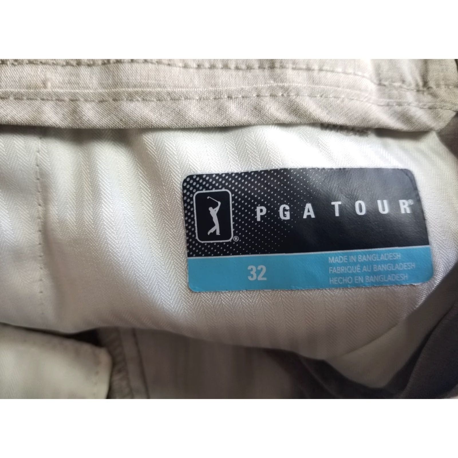 PGA Tour PGA TOUR Chino Shorts Men Size 32 Beige 5-Pocket Design Belt Loops Pockets Flat Front Regular Fit Summer Spring Casual Golf Size US 32 / EU 48 - 7 Thumbnail