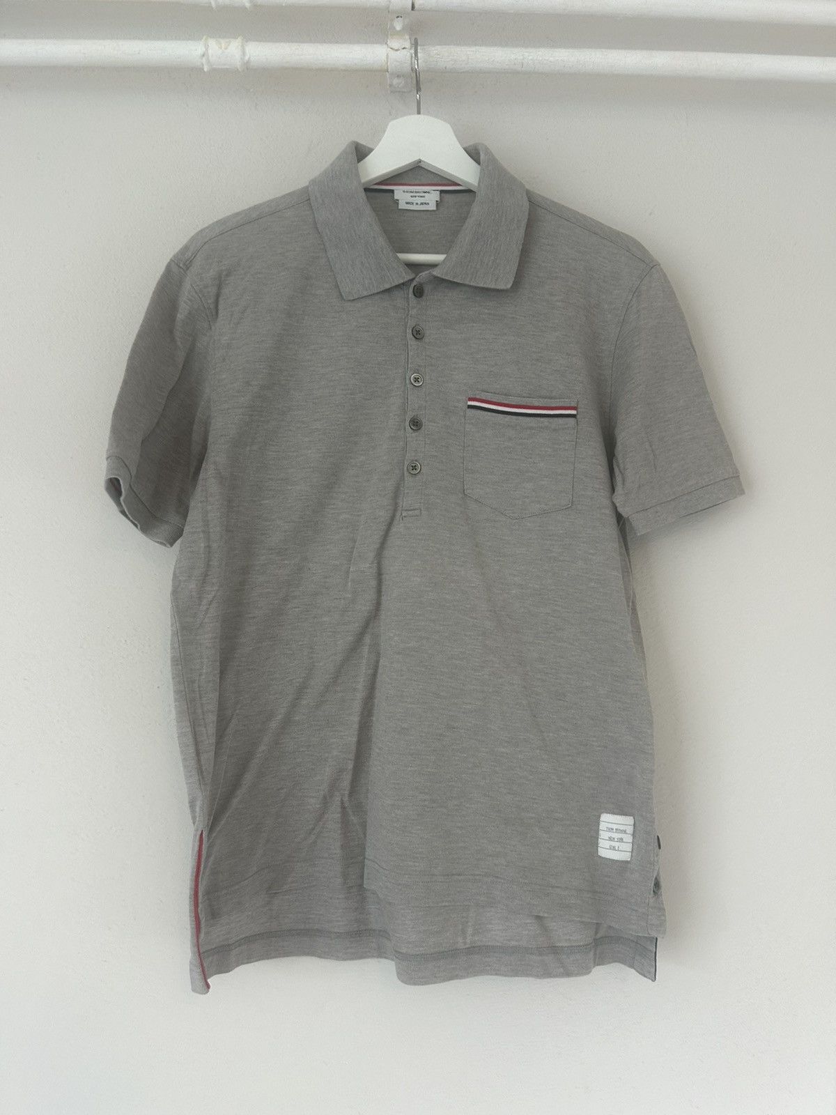 Thom Browne Grey Polo Size US M / EU 48-50 / 2 - 3 Thumbnail