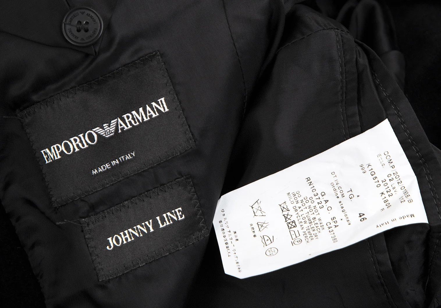 Emporio Armani Velvet 1-Button Jacket in Black Size 46 Size US S / EU 44-46 / 1 - 20 Thumbnail