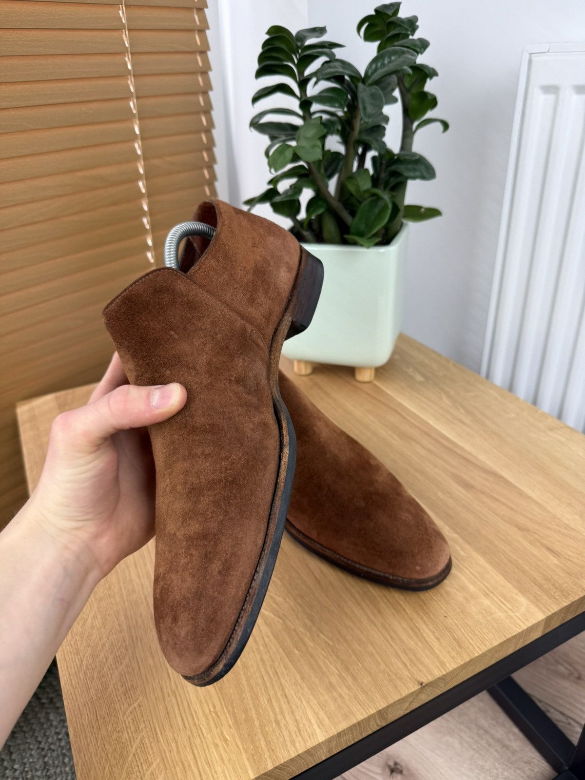 Crockett & Jones CROCKETT & JONES Loafers Brown Suede Leather Shoes Made in 🇬🇧 Size US 10 / EU 43 - 10 Thumbnail
