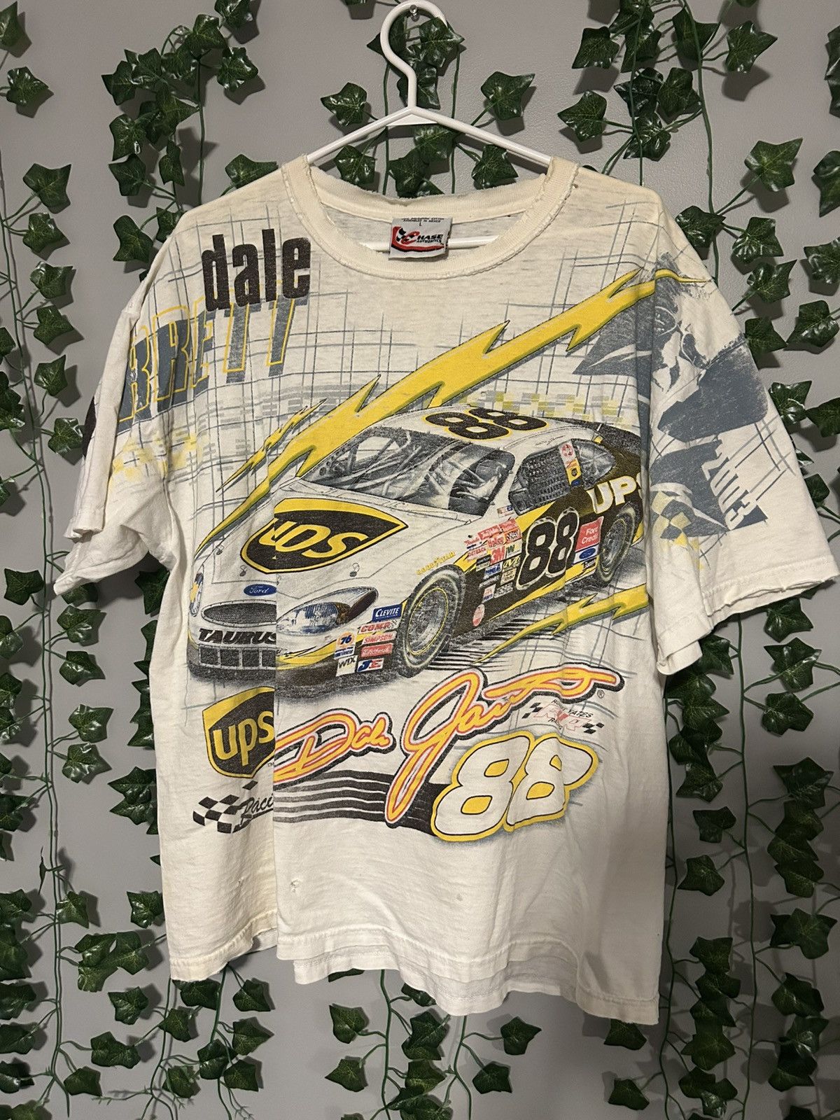 Chase Authentics Vintage Nascar AOP Dale Jarrett Distressed Graphic Tee Size US L / EU 52-54 / 3 - 1 Thumbnail