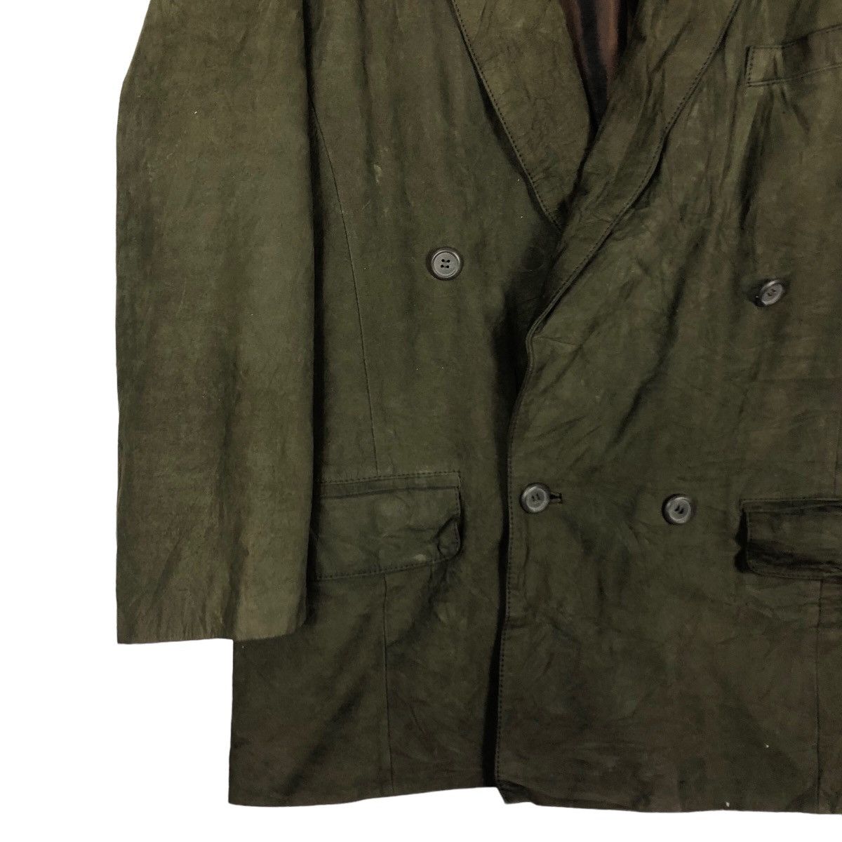 Issey Miyake 🔥Vintage Genuine Leather Jacket Biker Sub Urban Tokyo Made Size US L / EU 52-54 / 3 - 4 Thumbnail