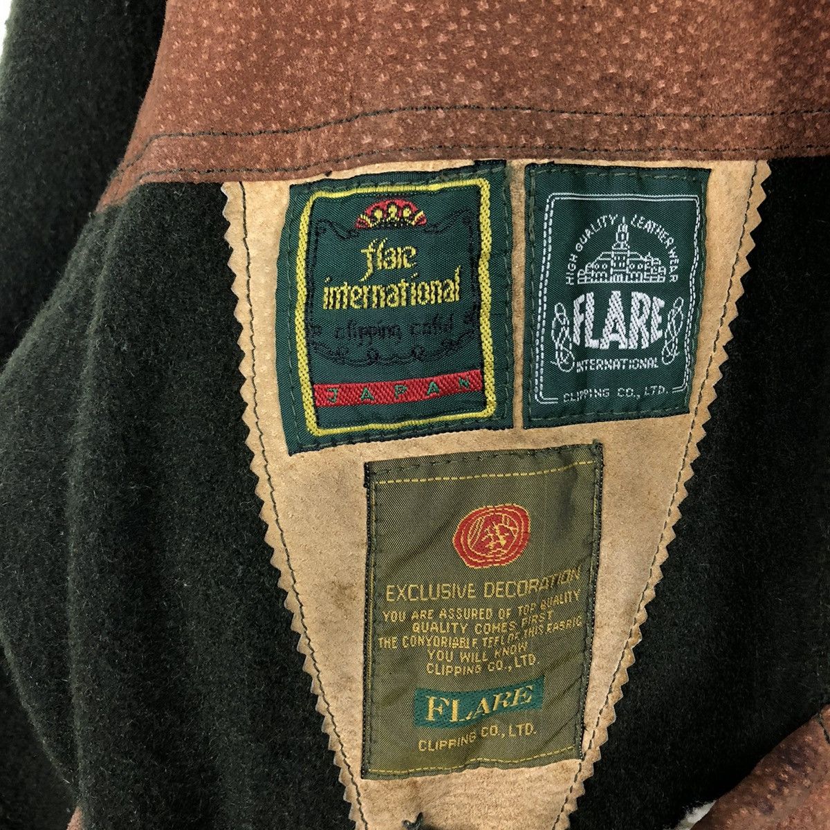 Japanese Brand 🔥VINTAGE BIKER GENUINE LEATHER JACKET FLARE FULL PATCH Size US M / EU 48-50 / 2 - 21 Thumbnail