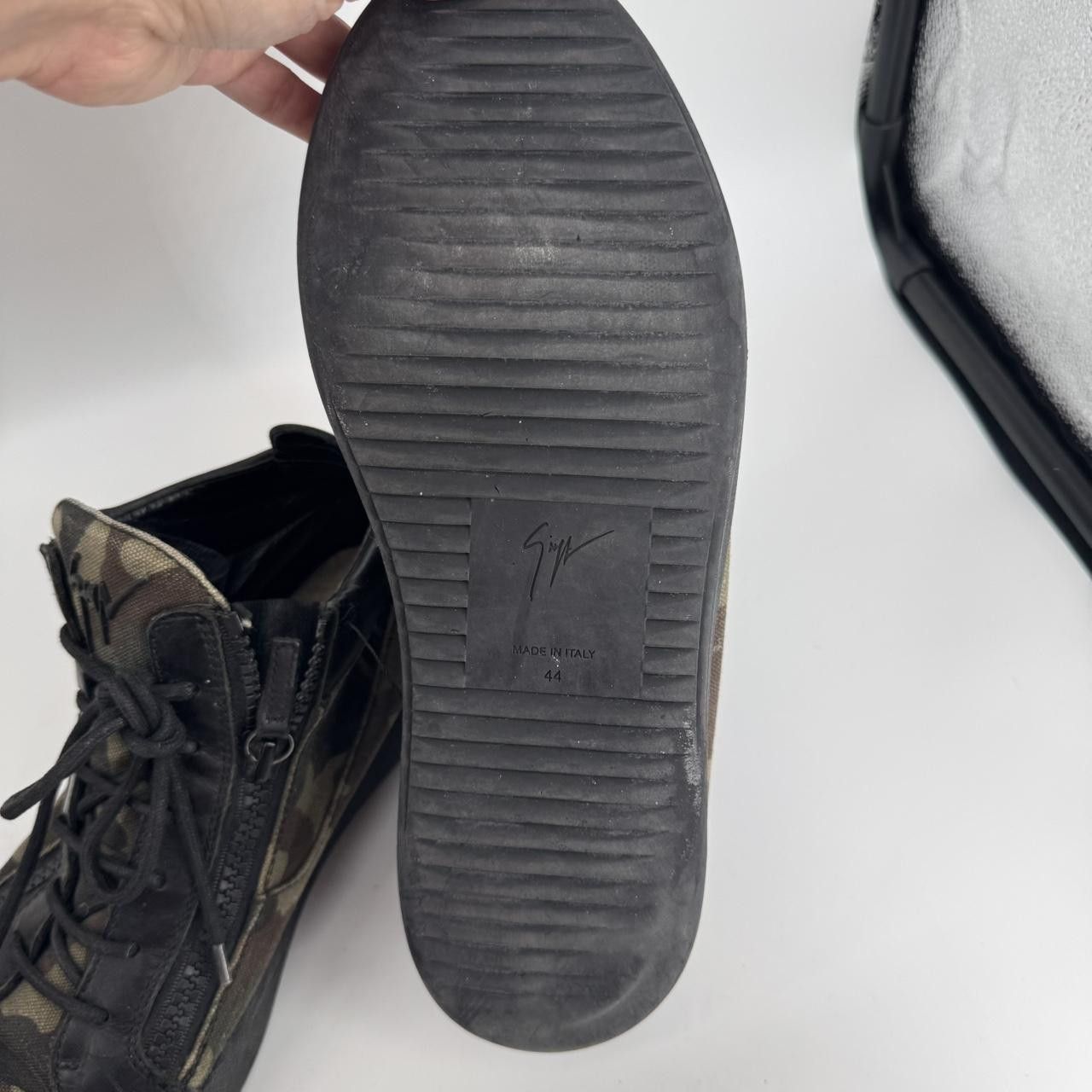 Giuseppe Zanotti GIUSEPPE ZANOTTI Kriss mid top army sneakers Size 44 US 11 Size US 11 / EU 44 - 5 Thumbnail