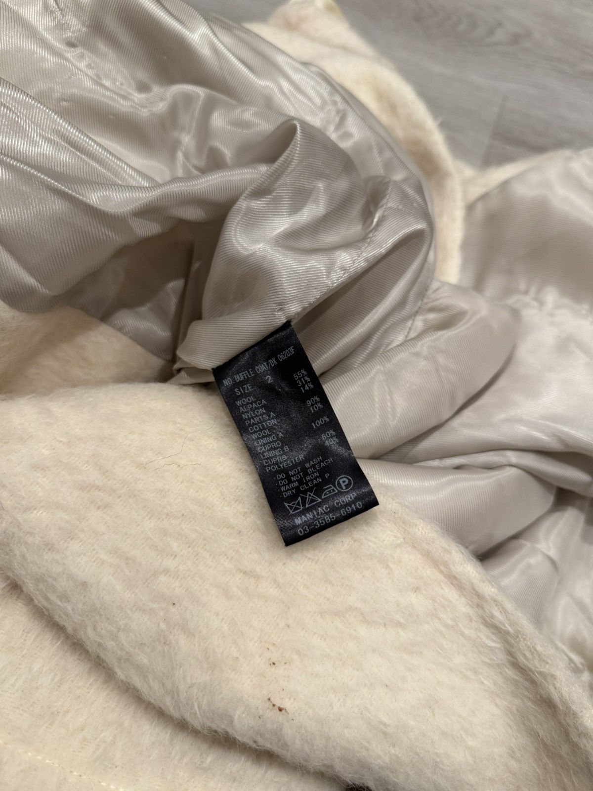 Le Grande Bleu (L.G.B.) lgb fox fur alpaca wool duffle coat/dx 06203f!! Size US S / EU 44-46 / 1 - 7 Thumbnail