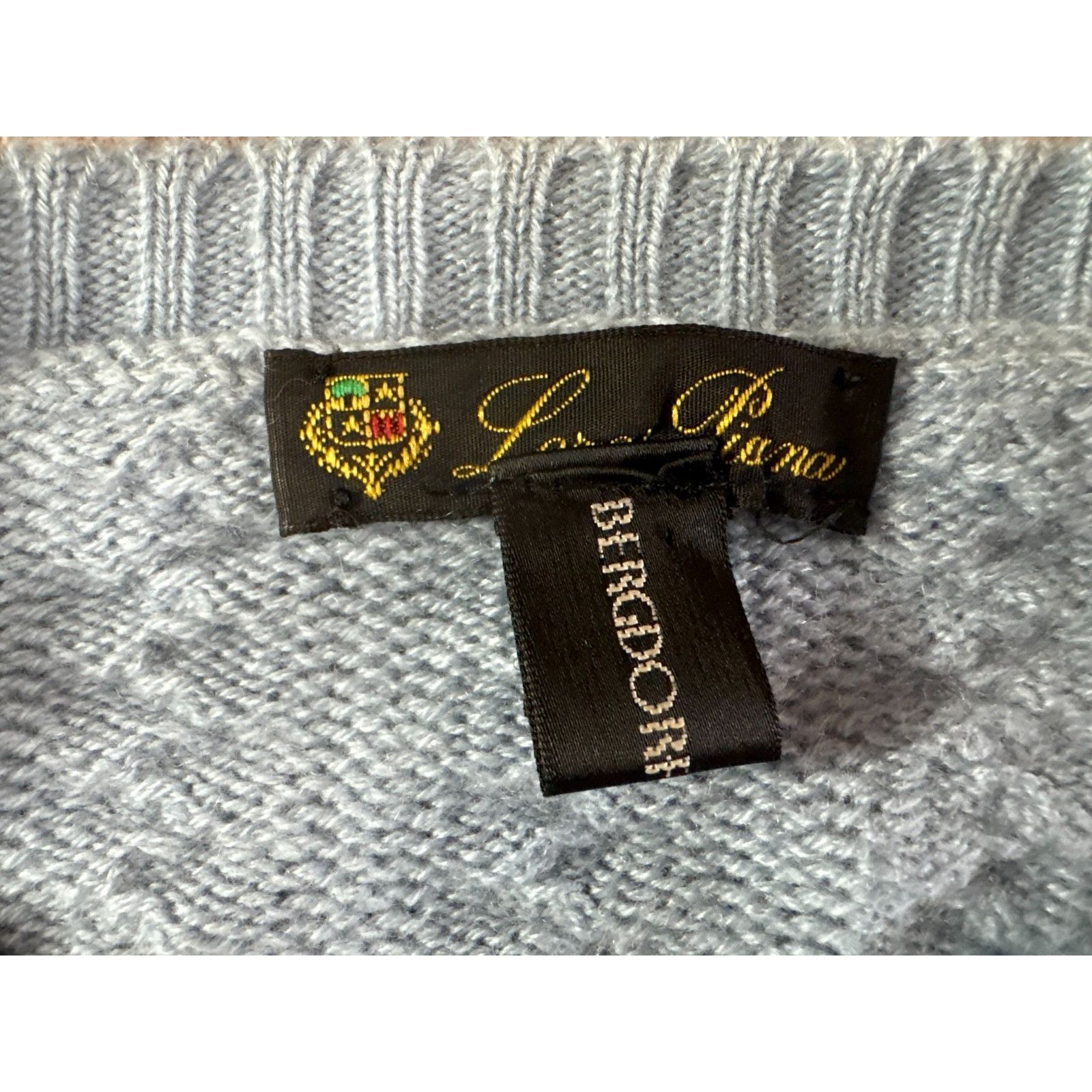 Loro Piana Loro Piana Cashmere Cable Knit Pullover Sweater Size 54 XL c Size US XL / EU 56 / 4 - 2 Thumbnail