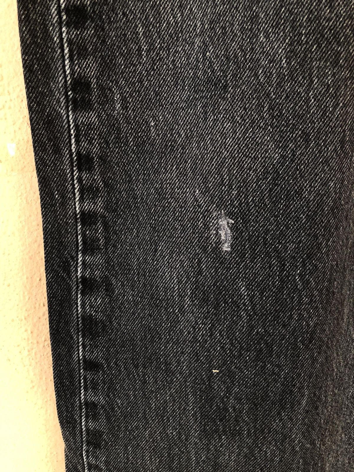Levi's Vintage Clothing × Vintage Vintage LEVIS 501 Flat Black Button Fly Jeans Size US 38 / EU 54 - 11 Thumbnail