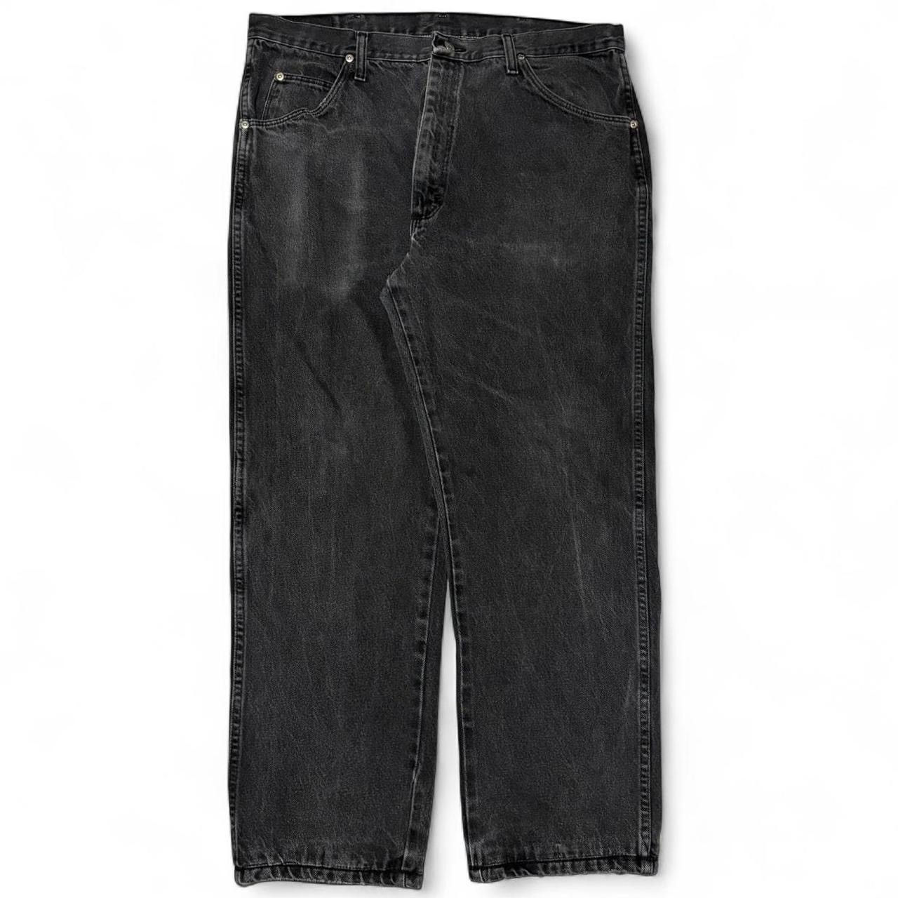 Wrangler Vintage Wrangler Faded Grey Relaxed Fit Denim Jeans Size US 37 - 1 Thumbnail