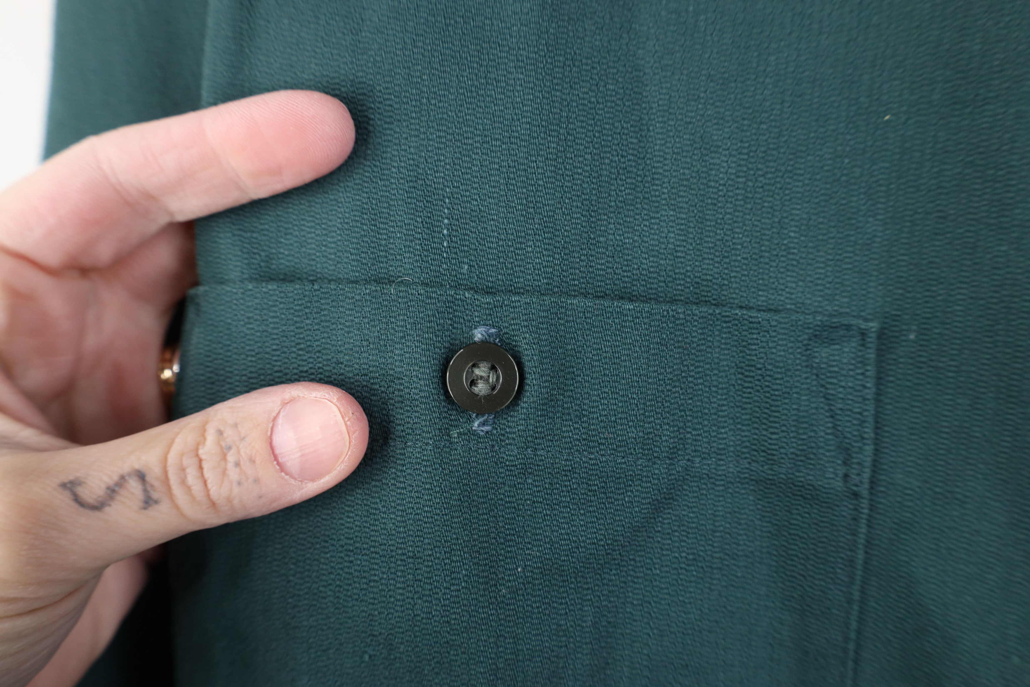 Vintage Vintage 50s Streetwear Mechanic Workwear Button Shirt USA Size US L / EU 52-54 / 3 - 5 Thumbnail