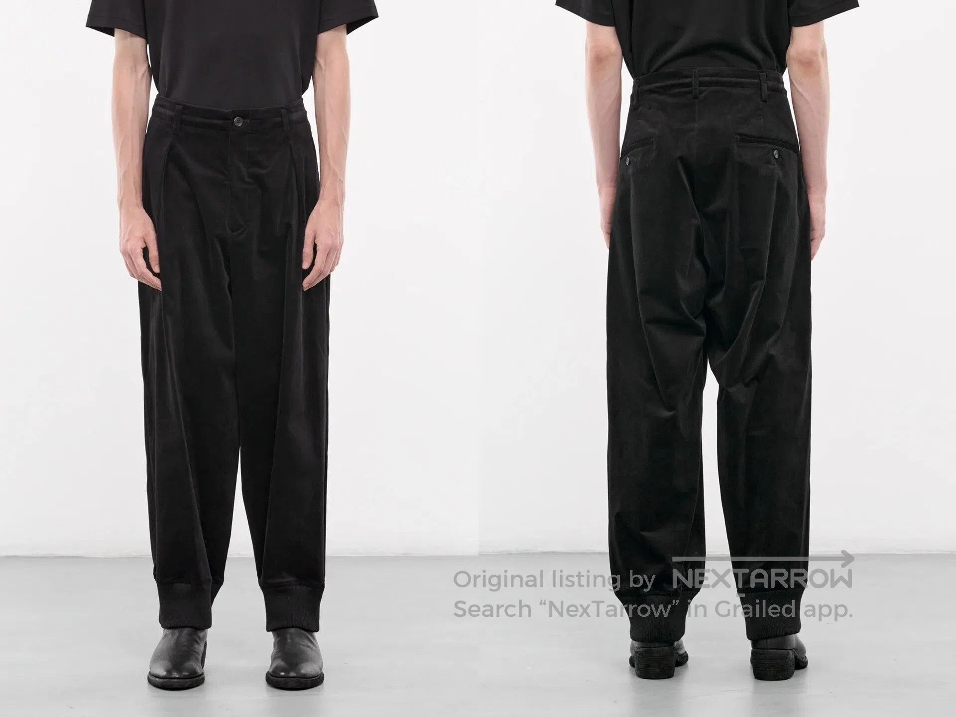 Yohji Yamamoto Yohji Yamamoto Velvet Trousers. Size US 28 / EU 44 - 2 Thumbnail
