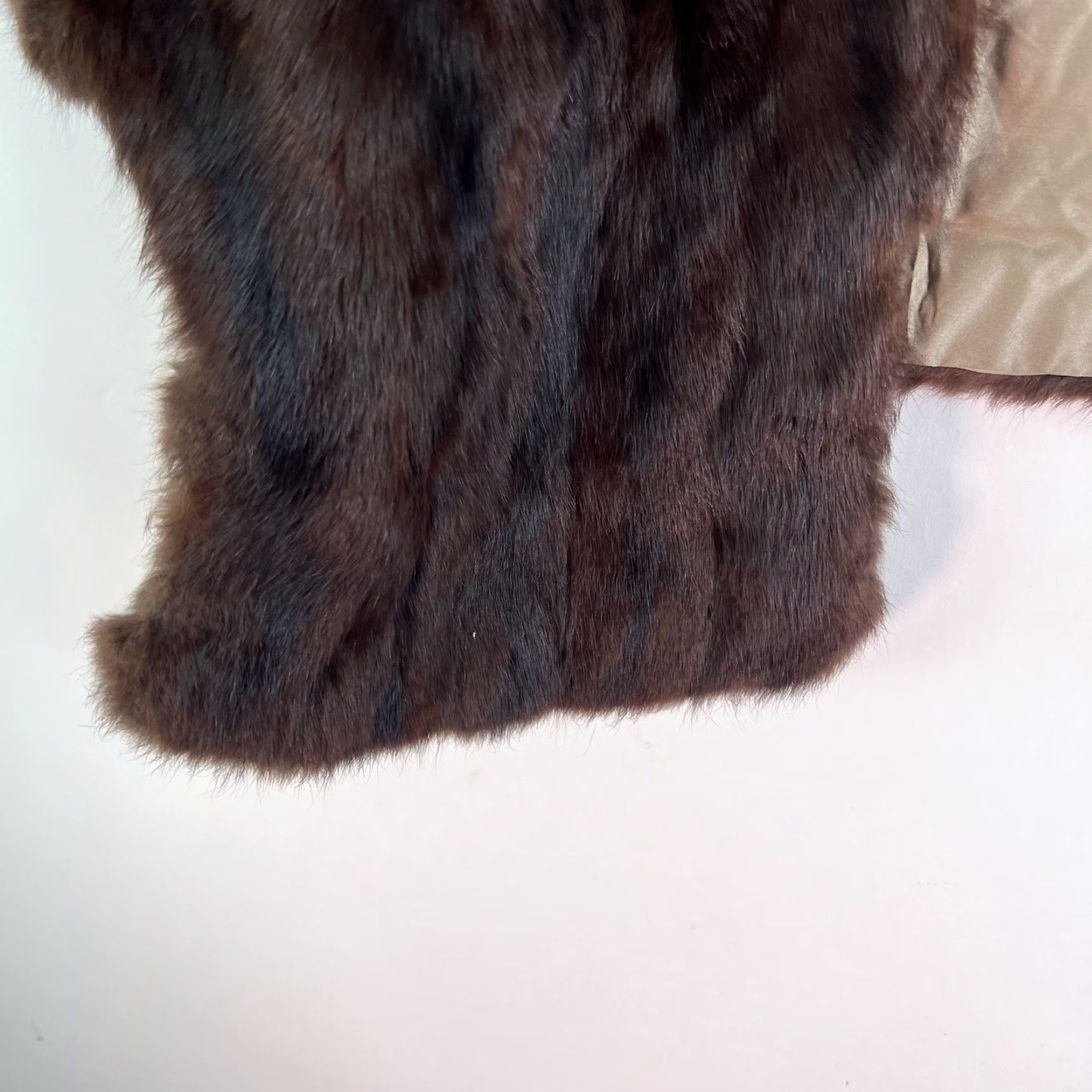 Vintage VINTAGE WLS Mink Stole Shawl Wrap M/L Brown 1960s Eveningwear Womens Size M / US 6-8 / IT 42-44 - 4 Thumbnail