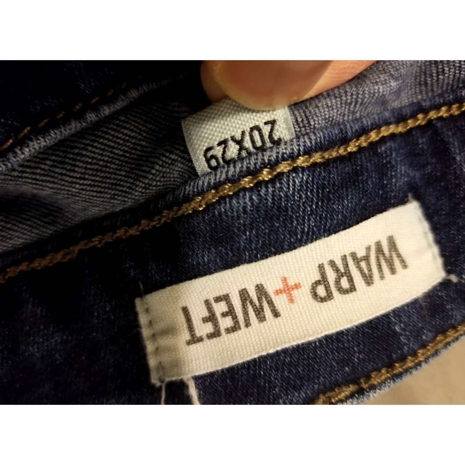 Denime Warp + Weft Jeans Womens Skinny Denim Stretch Blue 20x29 38x29 Size 20 Regular Size 42" / US 20 - 4 Thumbnail