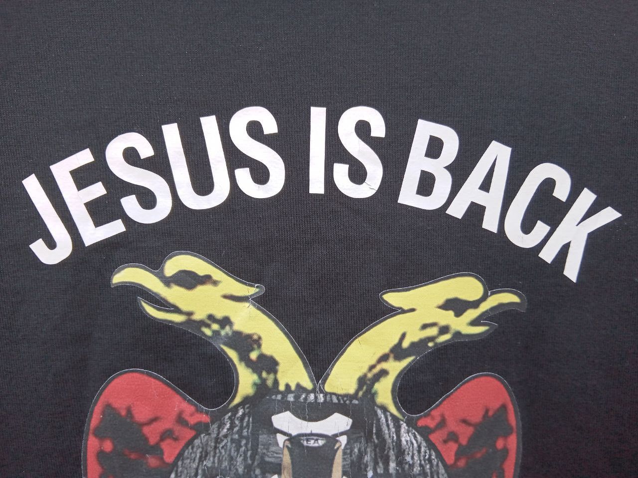 Givenchy Black Jesus is Back Oversized T-Shirt Size US XXS / EU 40 - 4 Thumbnail