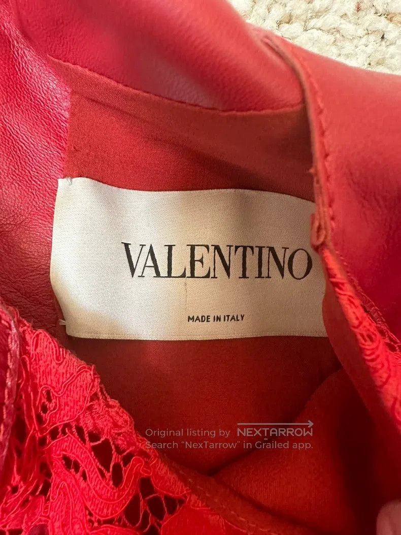 Valentino Valentino Red sheepskin dress Size M / US 6-8 / IT 42-44 - 2 Thumbnail