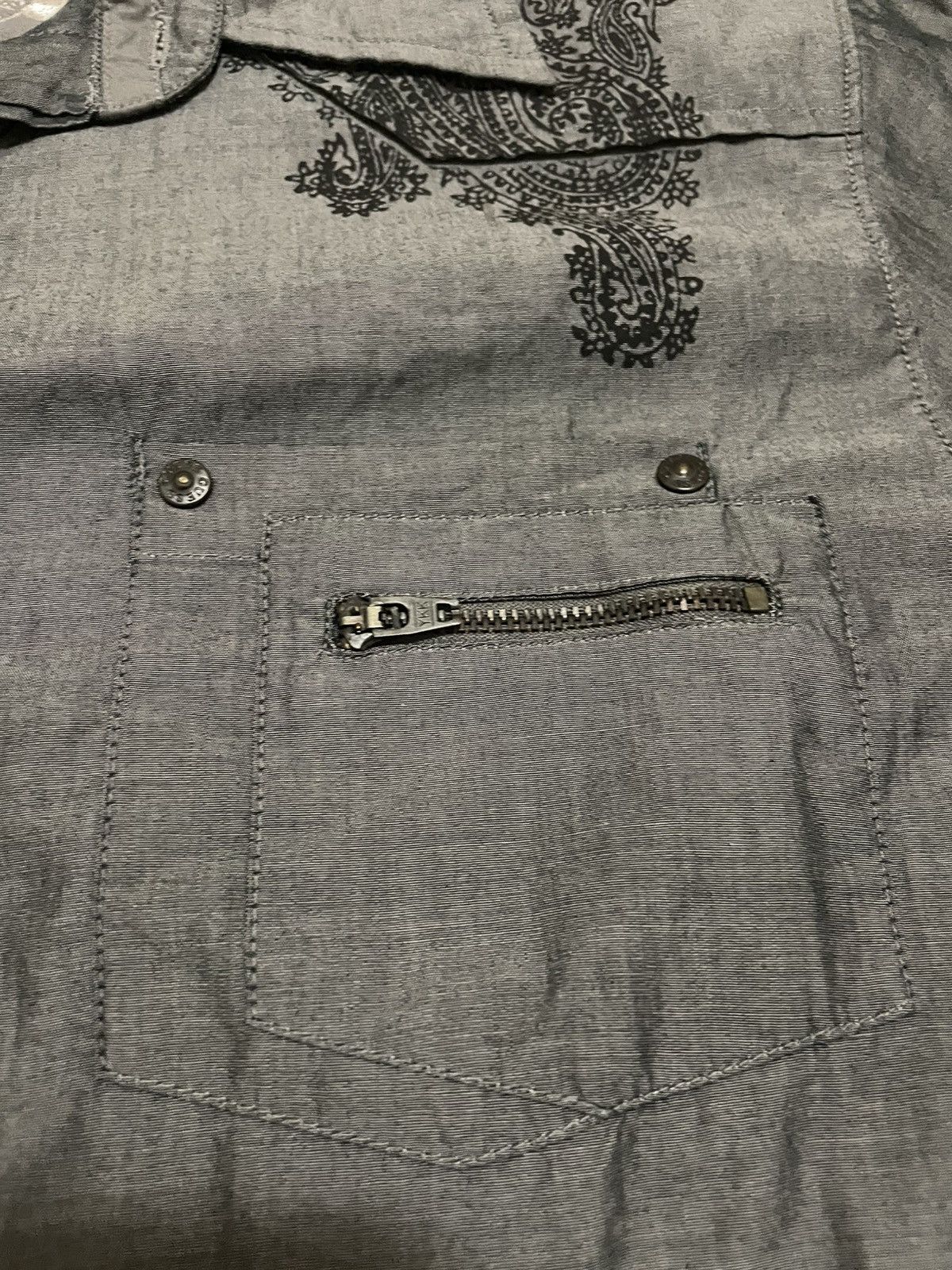 Guess Man Gray Guess Button Up Tshirt Praisly Design Size US L / EU 52-54 / 3 - 7 Thumbnail