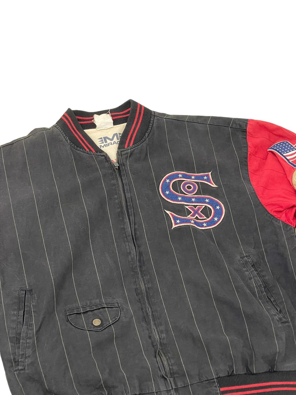 Sports Specialties Reversible Vtg 90s Chicago White Sox MLB Varsity Jacket 5🟩6 Size US L / EU 52-54 / 3 - 9 Thumbnail