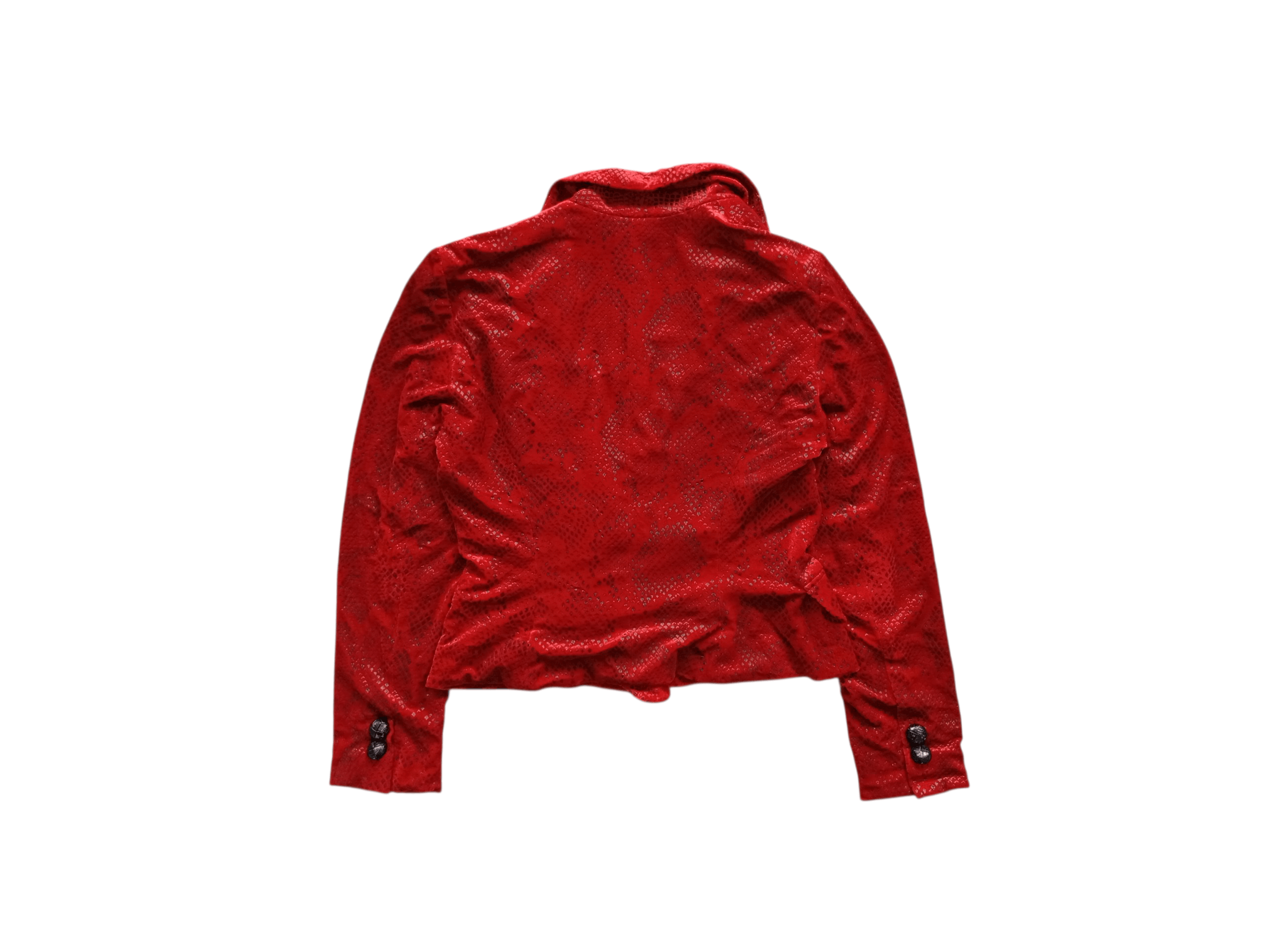 Japanese Brand Eau Sovage velvet snake blazer Size S / US 4 / IT 40 - 4 Thumbnail