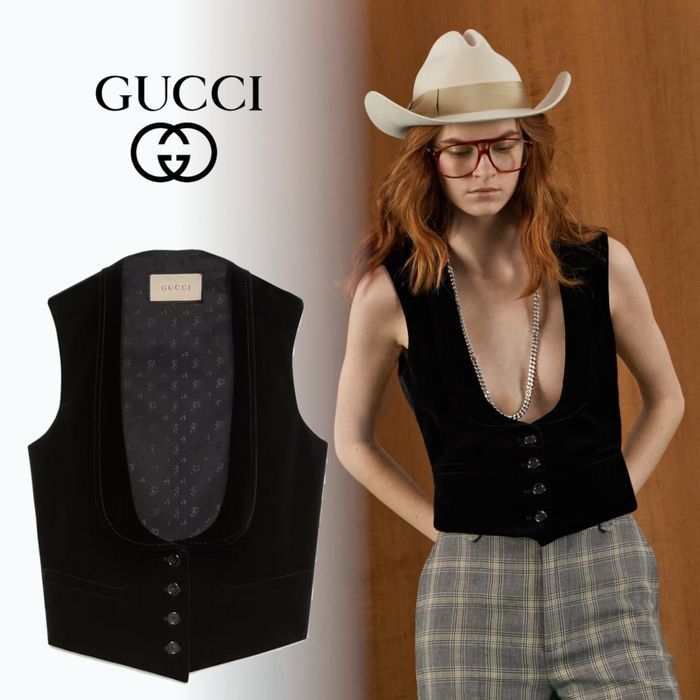 Gucci GUCCI Velvet Vest Size XS / US 0-2 / IT 36-38 - 11 Thumbnail