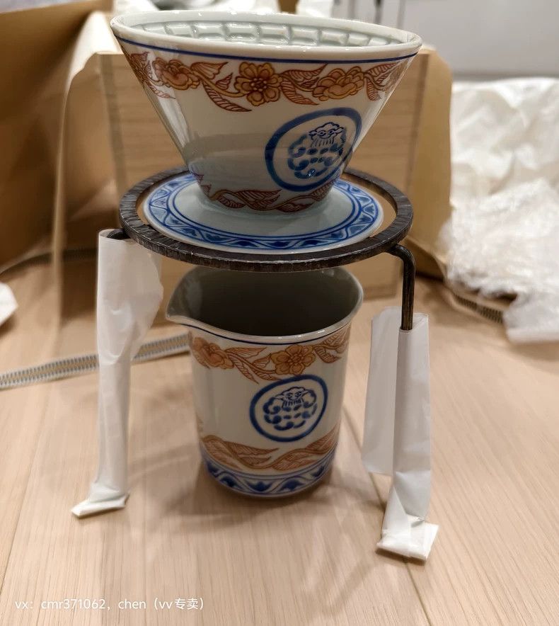 Visvim Kutani Ware Dripper Set for Coffee Brewing- DMC Size ONE SIZE - 1 Thumbnail