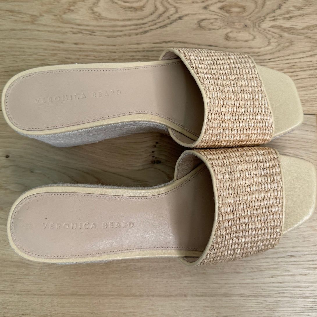 Veronica Beard NEW Veronica Beard Gable Slip On Espadrille Wedge Sandals Size US 9.5 / IT 39.5 - 3 Thumbnail