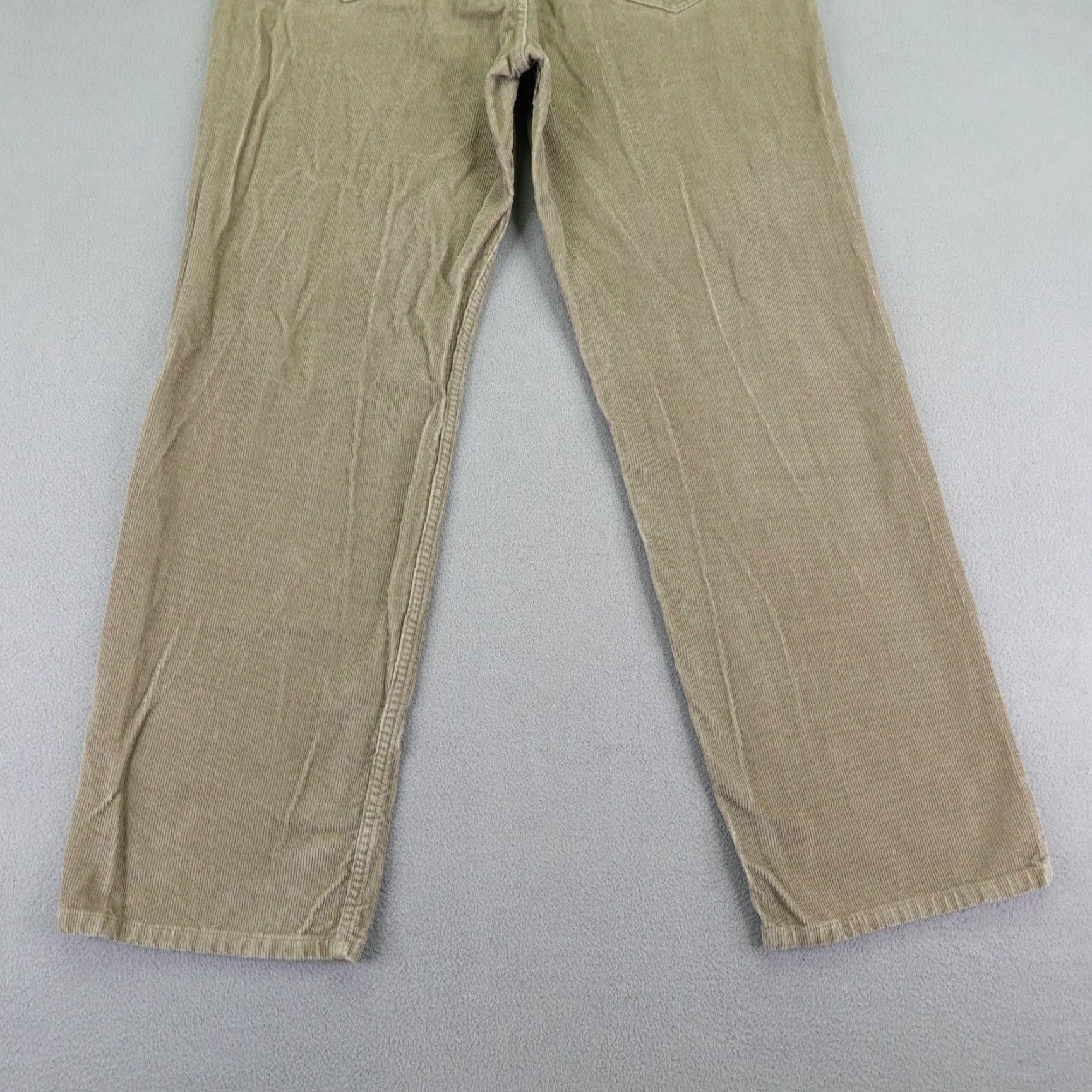 Vintage LL Bean Pants Mens 34 Khaki Beige Tan Corduroy Chino Straight Leg Outdoors Size US 34 / EU 50 - 6 Thumbnail