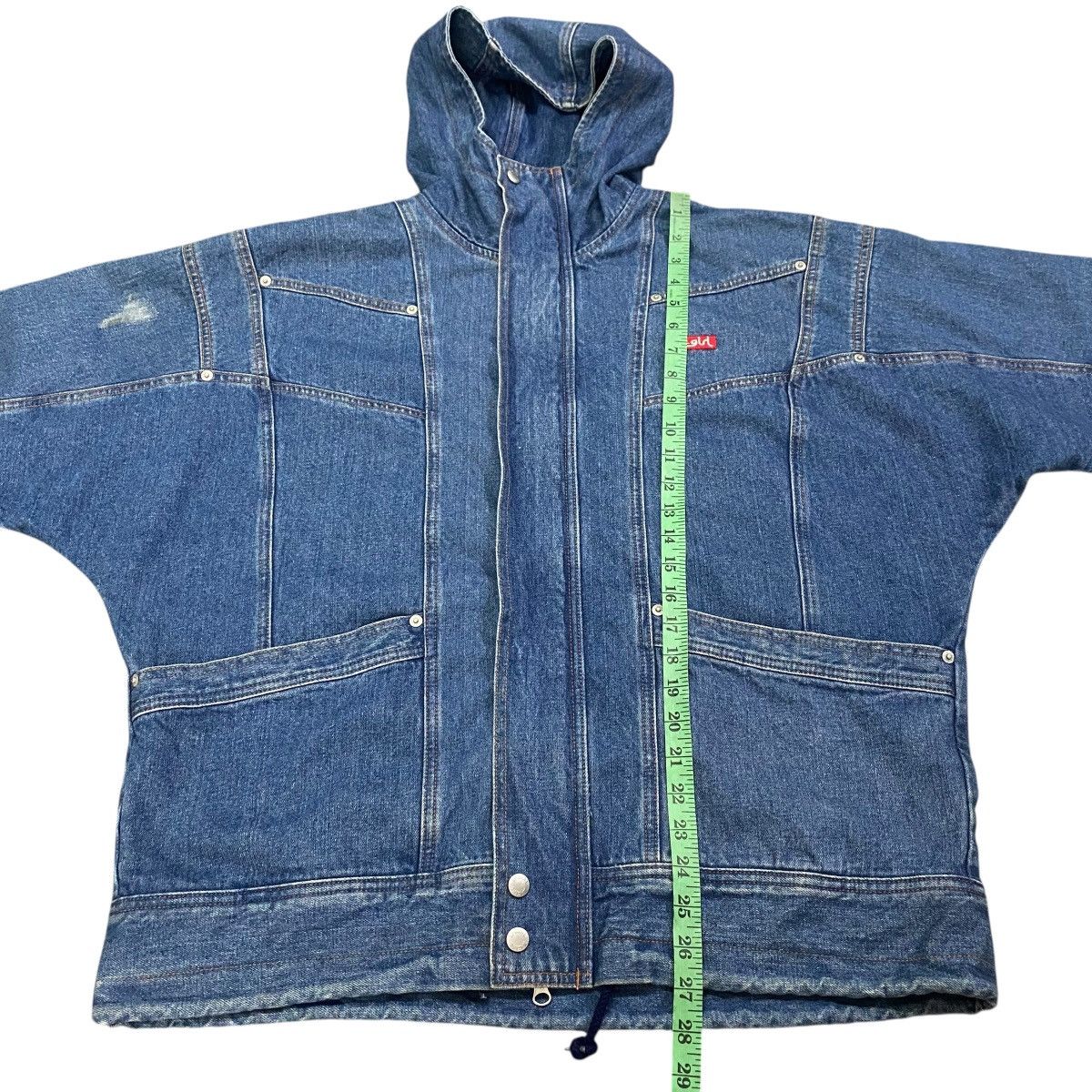 X-Girl Vintage X-Girl Denim Blouson Hoodie Zipper/Button Jacket Size XL / US 12-14 / IT 48-50 - 18 Thumbnail