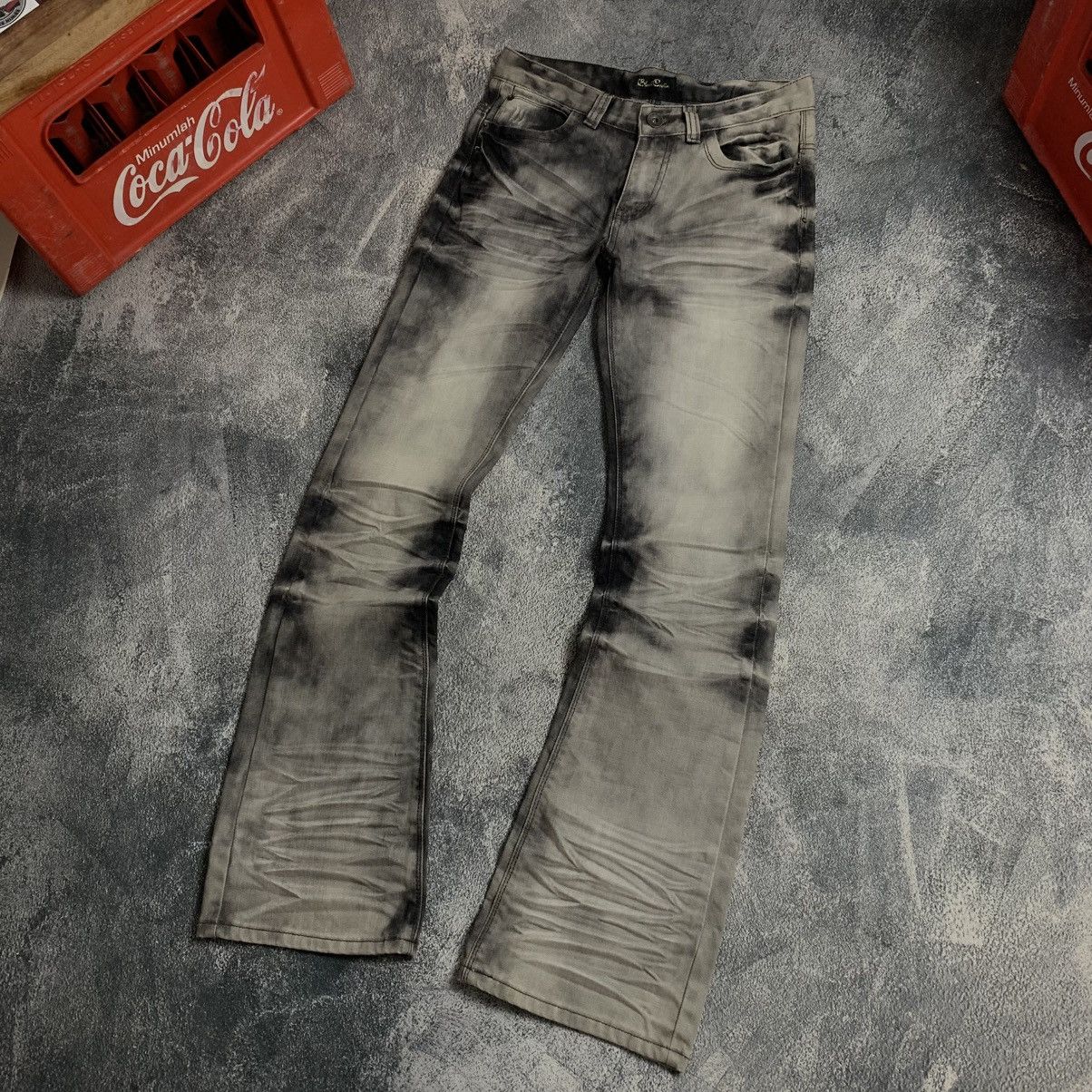 Japanese Brand Black Crown Contras Distressed Fade But Cut Jeans Size US 28 / EU 44 - 4 Thumbnail