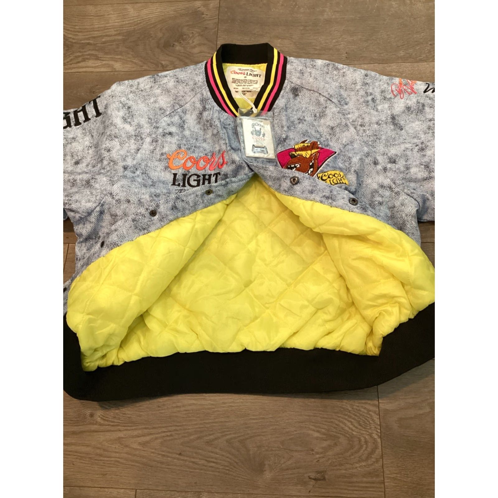 Vintage VINTAGE The Laundry Room Coors Beerabunga Quilted Stadium Jacket-Unisex M Size M / US 6-8 / IT 42-44 - 7 Thumbnail
