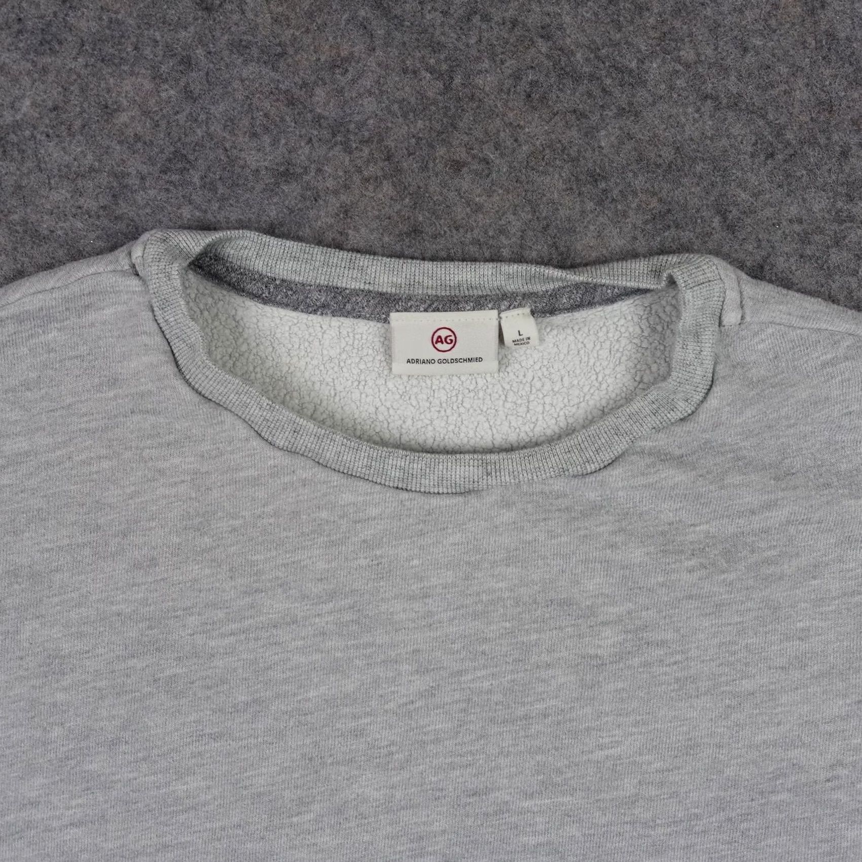 Vintage AG Adriano Goldschmied Sweatshirt Womens L Gray Balloon Sleeve Fleece Cozy Pullover Crew Neck Size L / US 10 / IT 46 - 2 Thumbnail