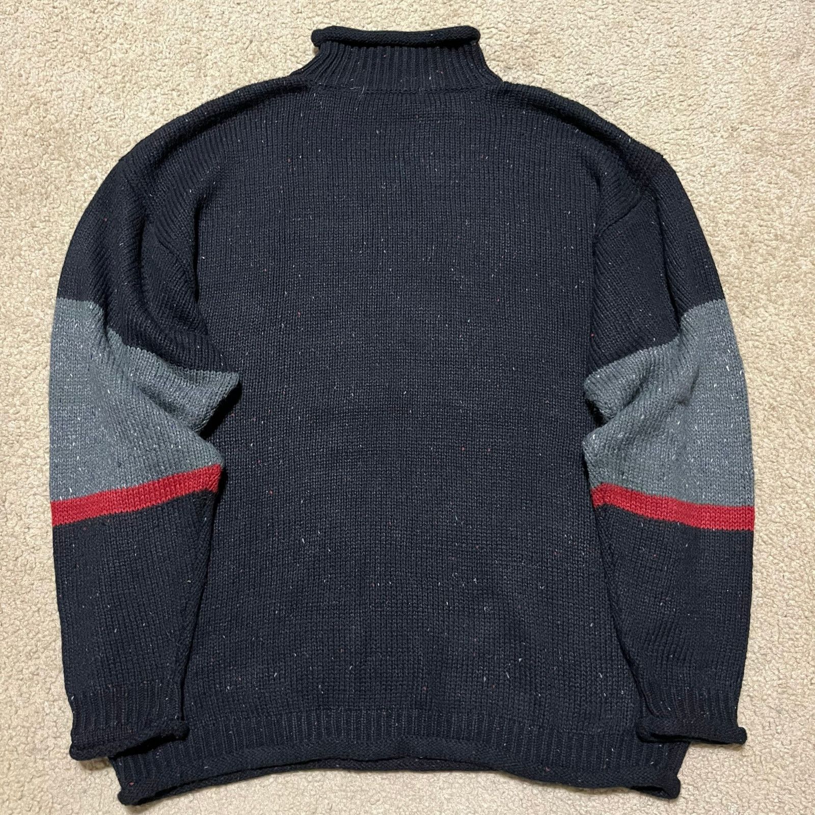 Other Y2K Godbody Life Ain’t Easy Knit Sweater Graphic Turtleneck Size US L / EU 52-54 / 3 - 2 Thumbnail
