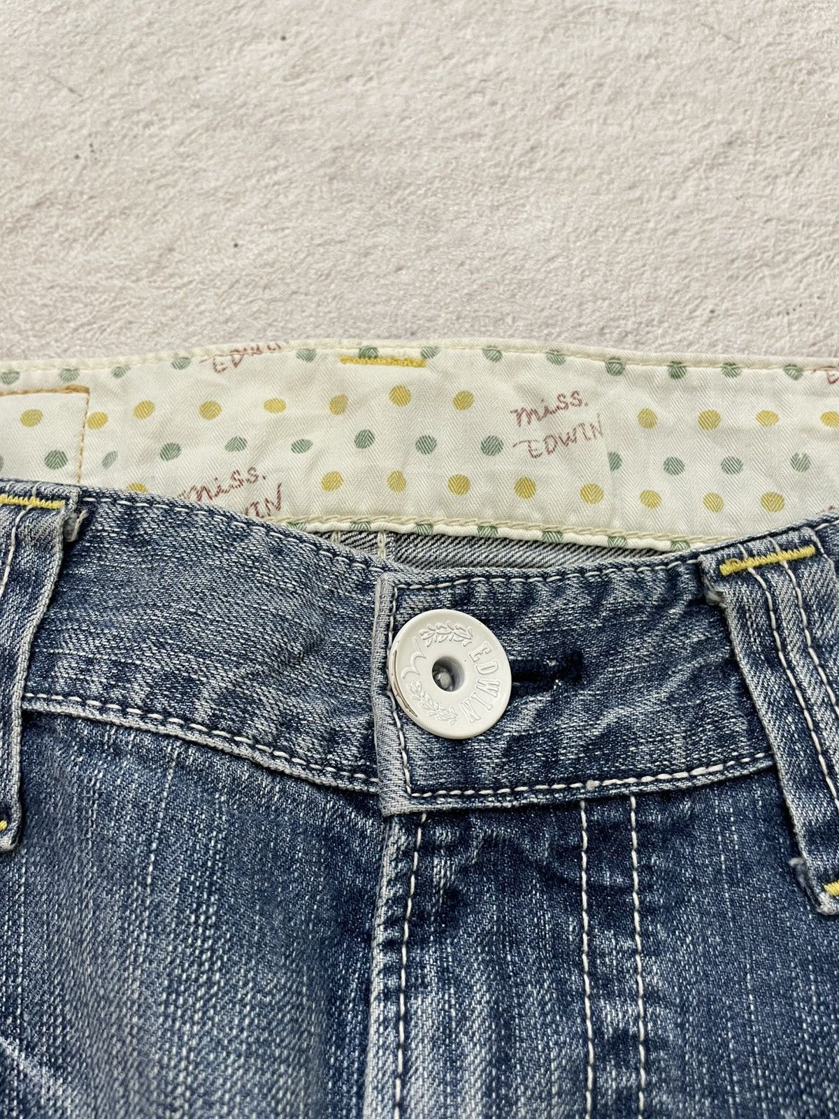 Edwin 2000s Edwin Vintage Faded Denim Stonewash Y2K Size 34" / US 12 / IT 48 - 4 Thumbnail