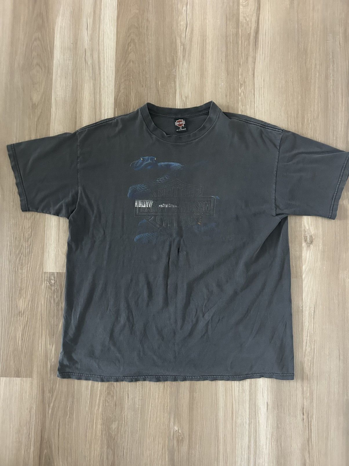 Harley Davidson Vintage Harley Davidson Snake Tee Size US XL / EU 56 / 4 - 1 Thumbnail
