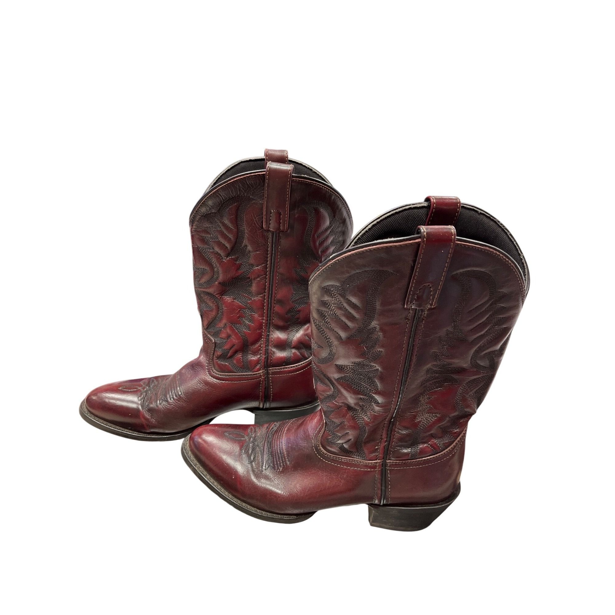 Other Laredo mens brown leather western mid calf boots sz 9.5D SKU Size US 9.5 / EU 42-43 - 4 Thumbnail