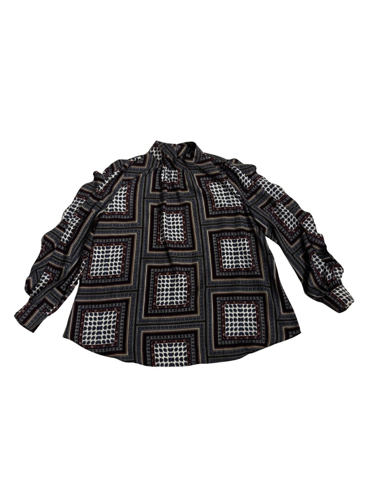 Other Gray & brown blouse Size M / US 6-8 / IT 42-44 - 1 Thumbnail