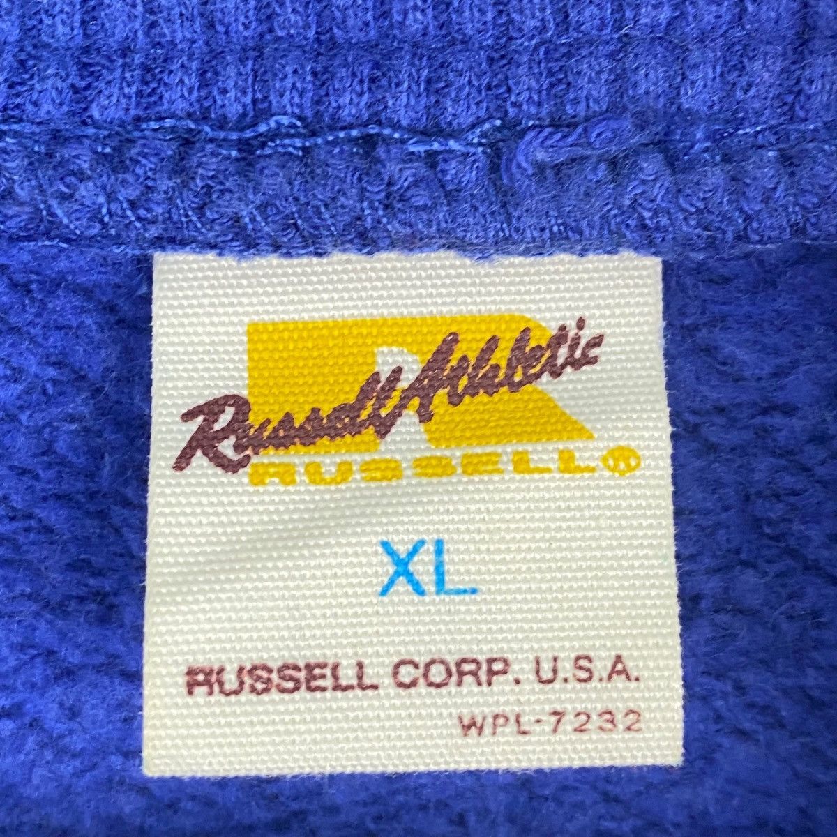 Vintage Vintage Russell Athletic Hoodie Sweater Navy Blue Size XL Size US XL / EU 56 / 4 - 11 Thumbnail