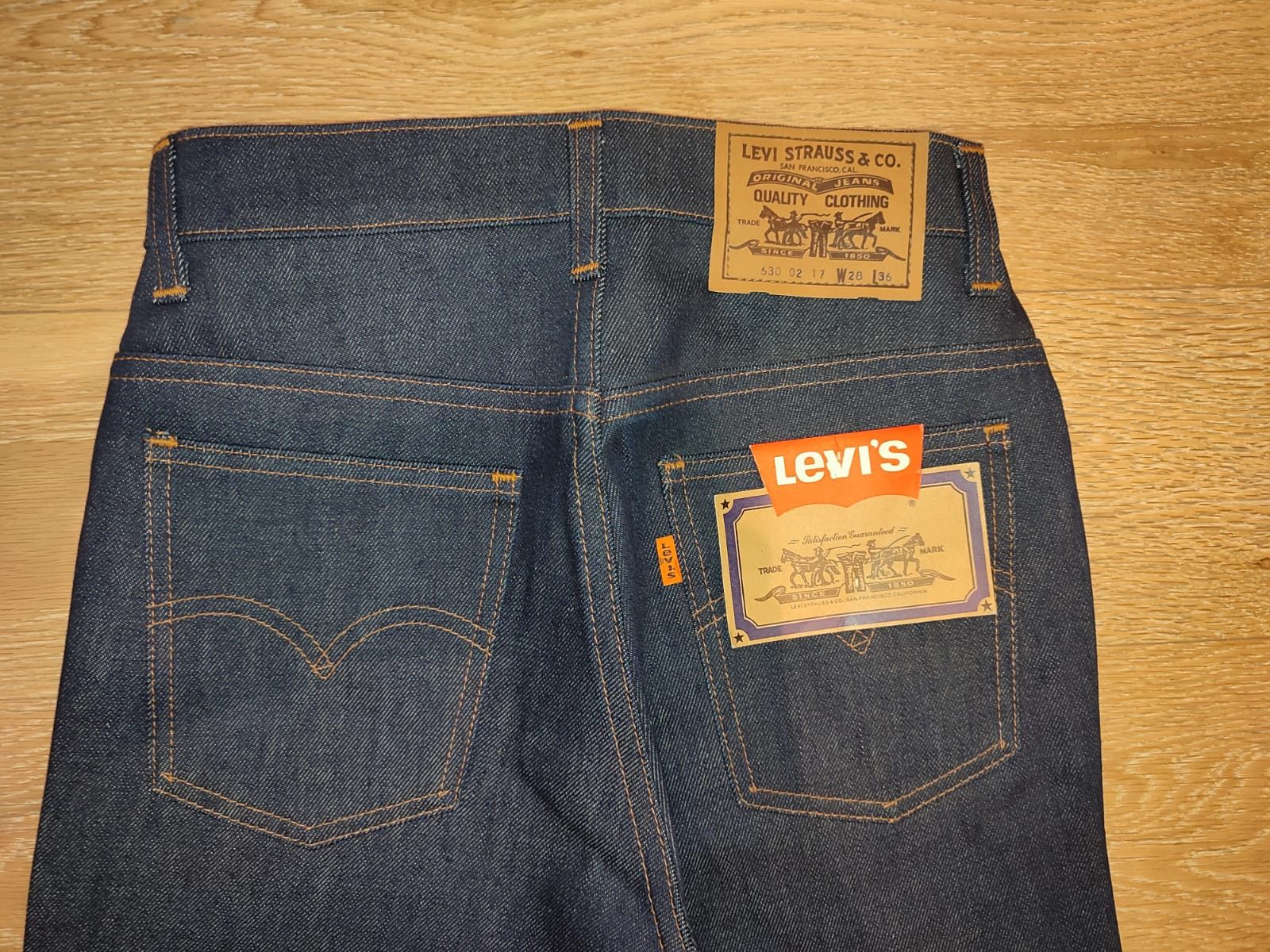 Levi's 🧵 Levi's Orange Tab 630-0217 W28 L36, Deadstock 1979 🧵 Size 28" / US 6 / IT 42 - 3 Thumbnail