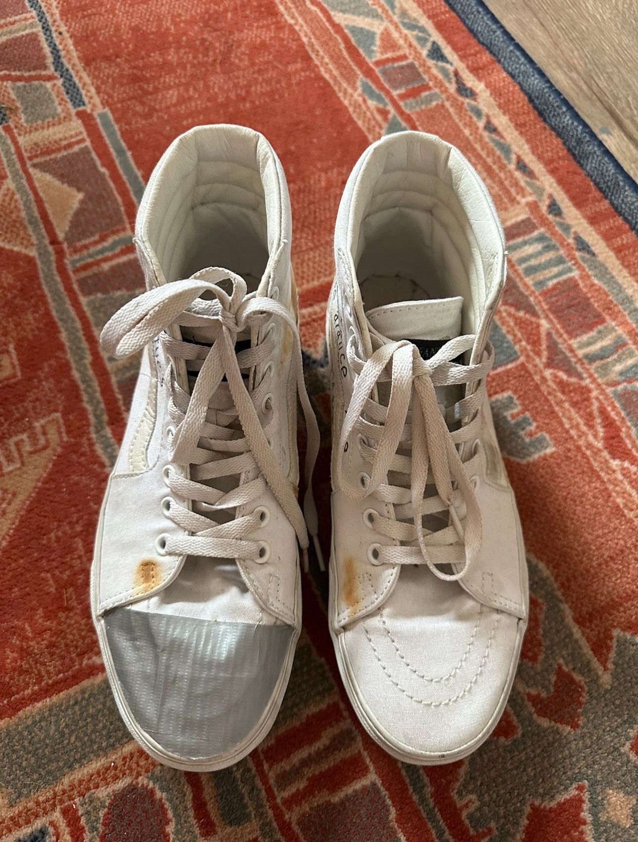 image of Enfants Riches Deprimes Erd Vans Collaboration Shoes in White, Men's (Size 8)